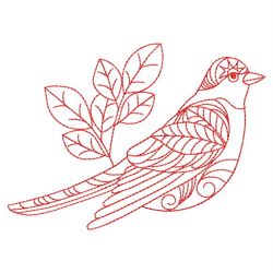 Redwork Doodle Bird 06(Sm) machine embroidery designs