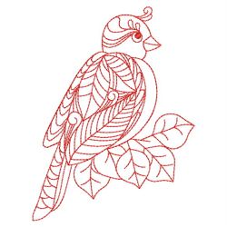 Redwork Doodle Bird 08(Lg) machine embroidery designs