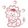 Redwork Baby Lion(Lg)