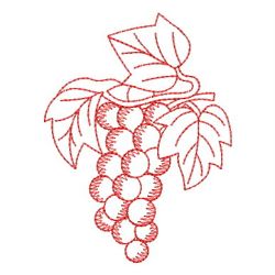 Redwork Fruit 01 machine embroidery designs