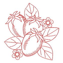 Redwork Fruit 04 machine embroidery designs