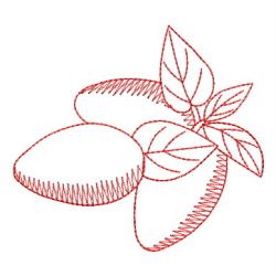 Redwork Fruit 05 machine embroidery designs