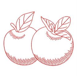 Redwork Fruit 08 machine embroidery designs