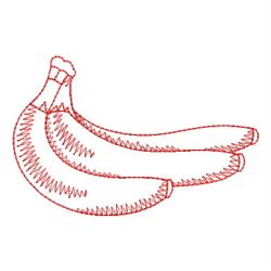 Redwork Fruit 10 machine embroidery designs