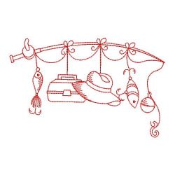 Redwork Clothesline(Lg) machine embroidery designs