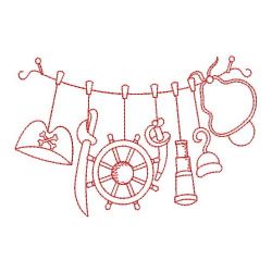 Redwork Clothesline 07(Lg) machine embroidery designs