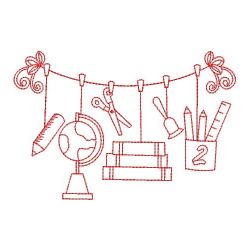 Redwork Clothesline 08(Sm)