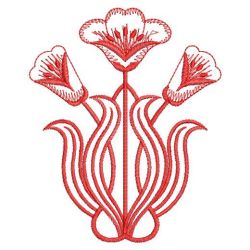 Art Nouveau Redwork 1 02(Md)