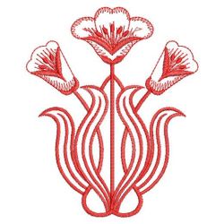 Art Nouveau Redwork 1 02(Sm)