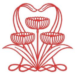 Art Nouveau Redwork 1 03(Lg) machine embroidery designs