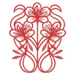 Art Nouveau Redwork 1 04(Md)