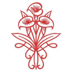 Art Nouveau Redwork 1 05(Md) machine embroidery designs