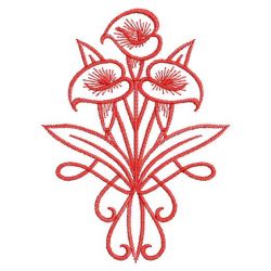 Art Nouveau Redwork 1 05(Md)