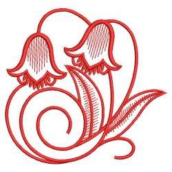 Art Nouveau Redwork 2 07(Lg) machine embroidery designs