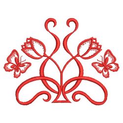 Art Nouveau Redwork 3 02(Lg)