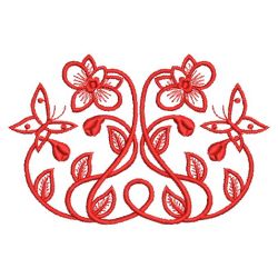 Art Nouveau Redwork 3 03(Lg) machine embroidery designs