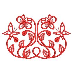 Art Nouveau Redwork 3 03(Sm)