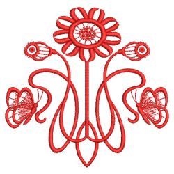 Art Nouveau Redwork 3 05(Lg)