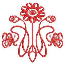 Art Nouveau Redwork 3 05(Lg) machine embroidery designs