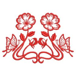 Art Nouveau Redwork 3 07(Lg)