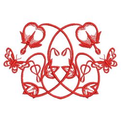 Art Nouveau Redwork 3 09(Sm)