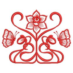 Art Nouveau Redwork 3 10(Lg)