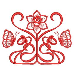 Art Nouveau Redwork 3 10(Lg)