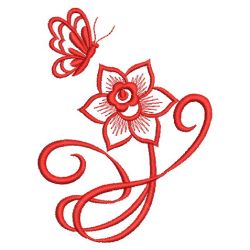 Art Nouveau Redwork 4 03(Lg) machine embroidery designs