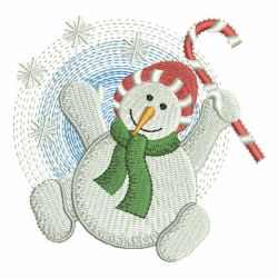Holiday Snowman machine embroidery designs