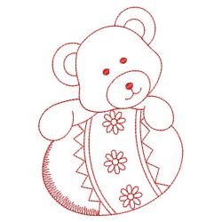 Redwork Easter Bear 01(Sm) machine embroidery designs