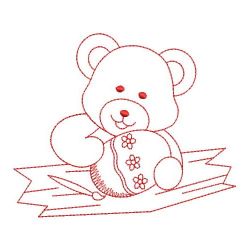 Redwork Easter Bear 02(Lg)