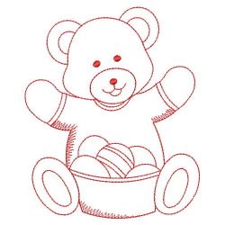 Redwork Easter Bear 04(Lg) machine embroidery designs