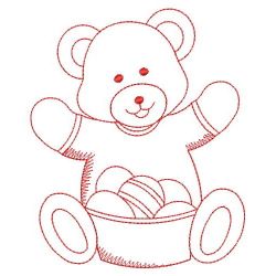 Redwork Easter Bear 04(Md)