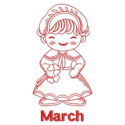 Redwork Months of the Year 03(Sm) machine embroidery designs
