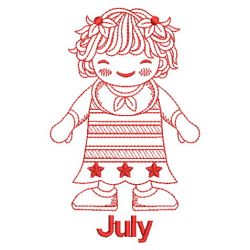Redwork Months of the Year 07(Sm) machine embroidery designs