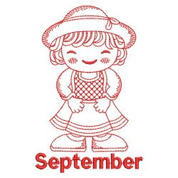 Redwork Months of the Year 09(Sm) machine embroidery designs