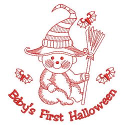 Redwork Baby First Holiday 03(Lg) machine embroidery designs