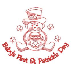 Redwork Baby First Holiday 07(Lg) machine embroidery designs