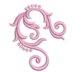 Redwork Curly Deco 1 14 machine embroidery designs