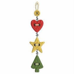 Patchwork Christmas Hanger machine embroidery designs