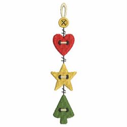 Patchwork Christmas Hanger machine embroidery designs