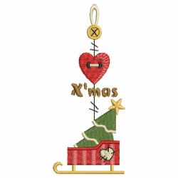 Patchwork Christmas Hanger 08 machine embroidery designs