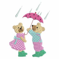 In the Rain machine embroidery designs