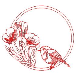 Redwork Birds 2 02(Lg) machine embroidery designs