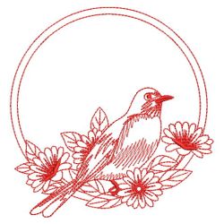 Redwork Birds 2 03(Md) machine embroidery designs