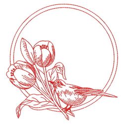 Redwork Birds 2 05(Sm) machine embroidery designs