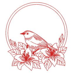 Redwork Birds 2 07(Md) machine embroidery designs