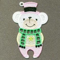 FSL White Bear machine embroidery designs