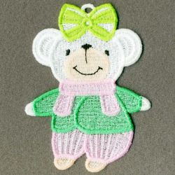 FSL White Bear 09 machine embroidery designs