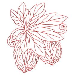 Redwork Vegetable(Lg) machine embroidery designs
